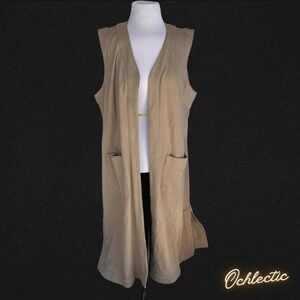 Coldwater Creek long vest cardigan with pocket